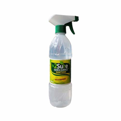 Hand and Surface Sanitizer 2 Sure 500ml