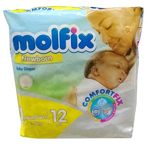 Molfix Size 1 Newborn 2-5 kg x12
