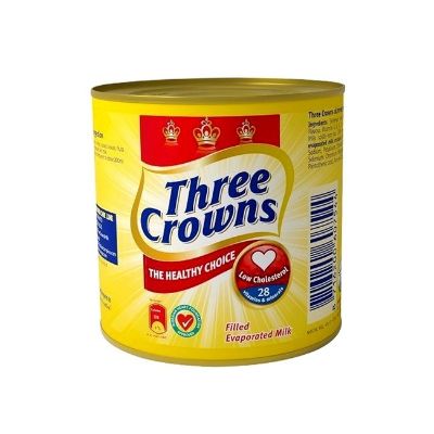 Three Crowns Evaporated Liquid Milk